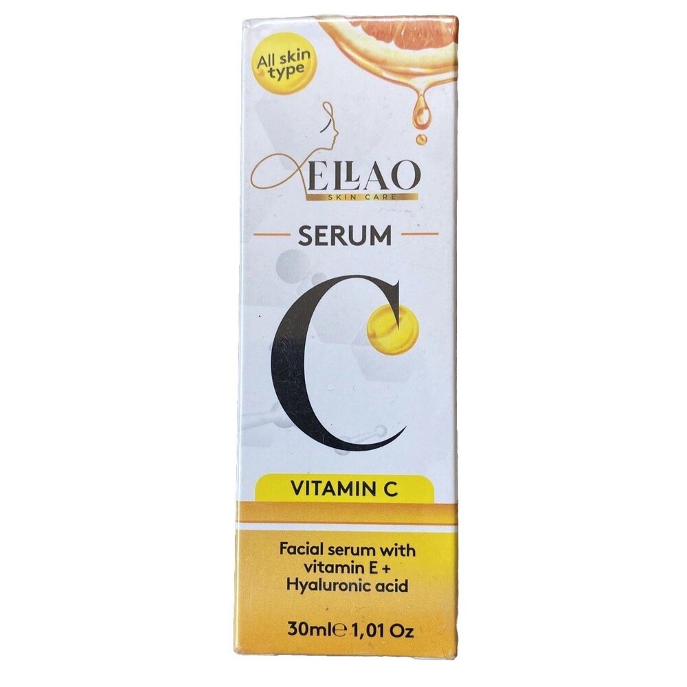 Ellao Vitamin C Facial serum with vitamin E and hyaluronic acid 30ml